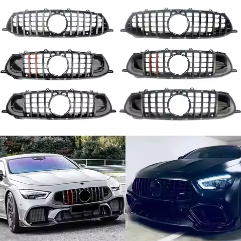 Front Radiator Racing Grills Facelift Upper Grille For Mercedes-Benz C290 X290 AMG GT 53 GT63 GT63S