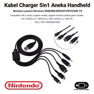 5in1 Charger cable usb adapter adapter new old 3ds xl ll 2ds dsi xl ll