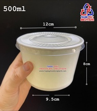 50 Tô giấy 500ml dùng đựng súp canh lẩu ly - thức ăn mang đi