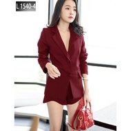 LooWear Women's One Set 2in1 Blazer and Shorts