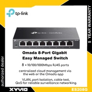 TP-LINK ES208G Omada 8-Port Gigabit Easy Managed Switch