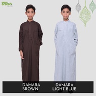 GPA Damara Brown Children's Robe Lightbiru