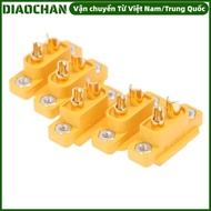 OMXILOYI 5pcs XT60E Connector, Yellow Mountable XT60E Male Plug,  RC Accessories FPV Racing Fixed Bo
