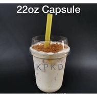 22oz Capsule Thai Cup With Viral Half Dome Lid  (50pcs) MURAHH 