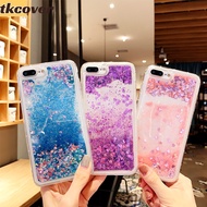 Love Heart Glitter Phone Casing For OPPO Find X2 Pro A55 A54 A16 A16S R17 R15 R11S Plus F11 F9 Pro A91 A31 A12 A12e A7 A5S AX7 AX5 A3S A5 A83 Liquid Quicksand Bling Sequins Cover