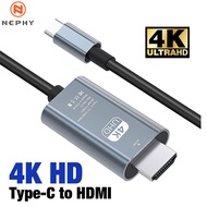 2M USB C HDMI Cable Type C to HDMI 4K 60Hz 30Hz for iPhone 15 TV Converter MacBook Air iPad Samsung Pixelbook USB C HDMI Adapter