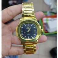 GGMM  [BAST QUAILTY] NEW WATCH PATEK MEN WATERPROOF AND FULL BATTERY FOR BOX GOLD BLACK