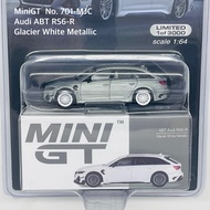 MiniGT No. 701-MJC Audi ABT RS6-R Glacier White Metallic \ Blister package