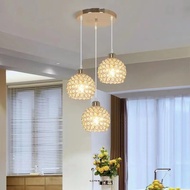 Modern Crystal Chandeliers Ceiling Light LED Pendant Light Hanging Light Lampu Hiasan Lampu Gantung 