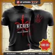 fashion 2026 NEW ARRIVAL Ground Melayu KRS-09 (Black) Microfibre Jersey Regular Shirt / Microfiber J