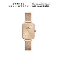 Đồng hồ Nữ Daniel Wellington dây Lưới - Quadro Pressed Unitone 20x26mm DW00100484