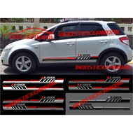 Cutting x over car stickers, list of side body stripes for suzuki cars, x over stickers, the latest 