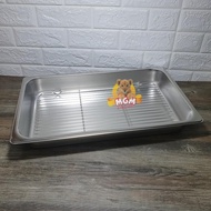 Fried drainer 45x25 PLUS 1/1 stainless steel foodpan tray 6.5cm high