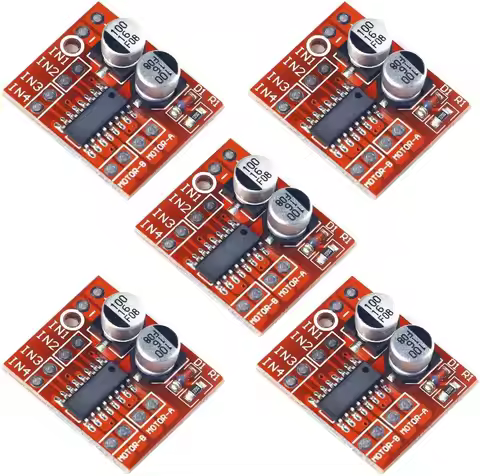 10pcs 5pcs L298N MINI Controller Board 1.5A 2 Way DC Motor Driver Module Speed Dual H-Bridge Replace