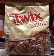 【小如的店】COSTCO好市多代購~TWIX 特趣 迷你巧克力-濃郁焦糖+酥脆餅乾(每包128條) 87941