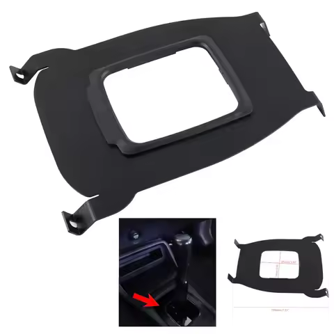 EK Car Center Shifter Console Cover Plate Boot Maxim Shift Boot Delete Black for 96-00 Honda Civic E
