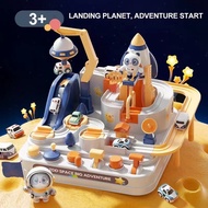 Car Adventure Game Track Toys Manipulative Rescues Squad Adventure Rail Car Model Racing Educational