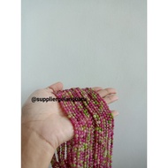 HIJAU 4mm watermelon quarts stone material pink greennatural