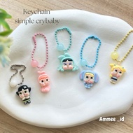 GANTUNGAN Keychain simple crybaby bagcharm babycry / crybaby Keychain