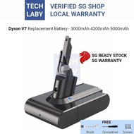 [SG] Premium 3rd Party Battery for Dyson V7 (DoublePow Brand) - 3000/4200/5000mAh for SV11 Slim Fluf