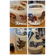 Sticker Fake Metal Diffuser Sticker 100+ Pieces