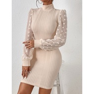 Plus Size Dress Long Sleeve 0XL