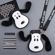 OPPO r9/r9p/r9s/r9sp/r11/r11p/r11s/r11sp/a57/a59/r15 case， plush ear snoopy dog lanyard phone shell