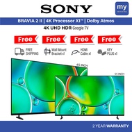 [FREE SHIPPING + 3 GIFT] Sony Bravia 2 II 55 65 Inch 4K Smart Google TV UHD HDR S20 K-55S20M2 K-65S2