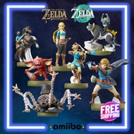 (Ready Stock) Amiibo Legend of Zelda Breath of the Wild / Totk Series Figure - Link/Rider/Archer/Wol
