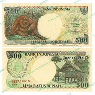 Uang Kuno Pecahan 500 Rupiah 1992 gambar Orang hutan Gress