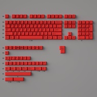 142 keys Retro Red Japanese Keycaps PBT Cherry Profile Dye Sublimation Keycaps For MX Mechanical Key