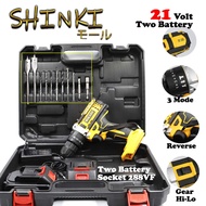[Socket 288VF] 21V Impact Drill Screwdriver Two Battery Metal Woods Cement Tiles