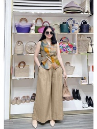 Áo Sát Nách Nữ Quần Ống Rộng Áo sát nách nữ Set Nữ Thiết Kế Sang Trọng D2