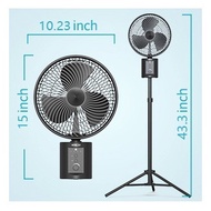 20000mAh 10 Inches Battery Rechargeable Fan Remote Cordless Battery Operated Fan for Camping Hurrica