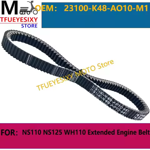 TFUEYESIXY 23100-K48-AO10-M1 Double-sided teeth Motorcycle Drive Belt For NS110 NS125 WH110 Extended
