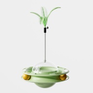 AP AIMAYAPET Cat Feather Teaser Toys Kitten Funny Slow Food Dispenser Ball Toy - 3 Colours