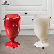 [SONONIA] Trash Can Garbage Can with Universal Wheels Movable Dustbin Tall Wastebasket