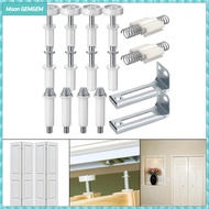 Moon GEMGEM 16Pcs Bifold Door Hardware Kit Stainless Steel Bifold Door Top Pivot Bifold Door Hardwar