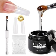 Builder Kit 35g Milky White 3 in 1 Builder Gel for Nails Hard Gel Builder Nail Extension Gel With Cl