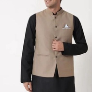 CODE L26L Muslim Vest, Pakistani Men's Suit Vest Material