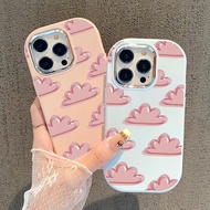 Casing hp For IQOO U5x Z7i Z9 5G Z9X 5G Case Colorful Simple Cloud Softcase Silicone TPU