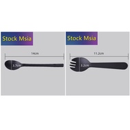 🤩Msia🤩 SUDU & GARPU PLASTIK HITAM / Spoon & Fork Black / Diposable Plastic Spoon & Fork