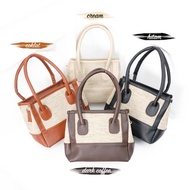 Sling Bag Canvas Nolanda - Tas Selempang Wanita Vaioshoes Kanvas Kulit