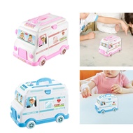[trdfdv] Ambulance Truck Toy Doctor Kits for Kids Learning Toy Motor Skills Developmental