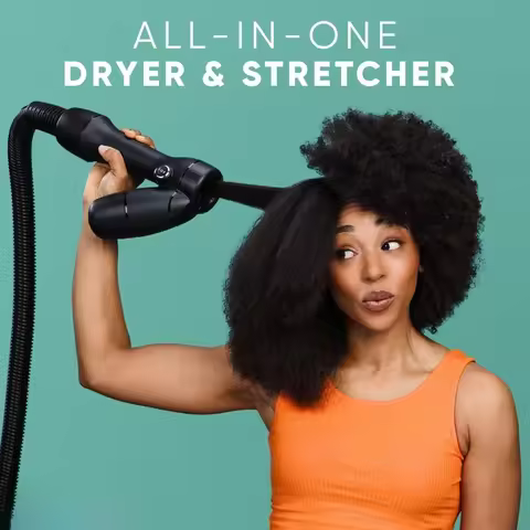 Reverse-Air Hair Dryer for Faster Drying Less Heat Damage Curly Wavy Straight Hair