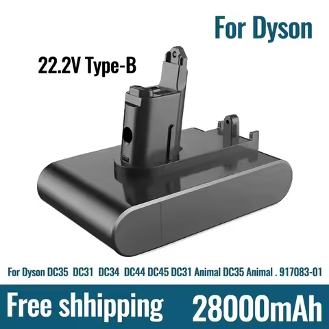 NEW Original Replacement 22.2V B 28000mAh DC31 Type-B Battery for Dyson DC31 DC31B DC35 DC44 DC45 Ha