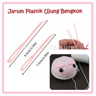 2pcs plastic bent tip blunt needles tapestry needles curved tip crochet needles plastic bent tapestr