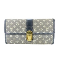 二手路易威登 Portefeuille Sarah 長版皮夾（附翻蓋）Monogram Idylle