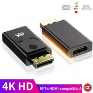 QC DisplayPort to HDMI-compatible Adapter 4K 1080P DisplayPort Male DP to HDMI Female Converter Vide