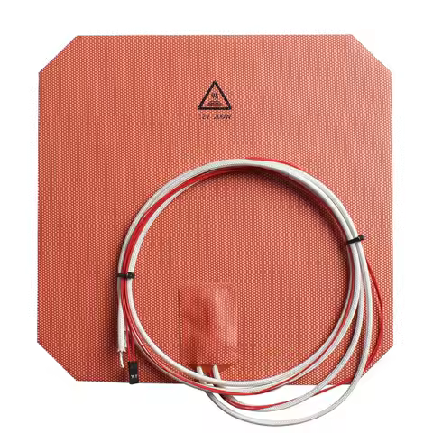 Anycubic i3 Mega S Mega Pro 12V 200W Silicone Heated Pad 218x218mm Built-in NTC100K Thermistor Also 